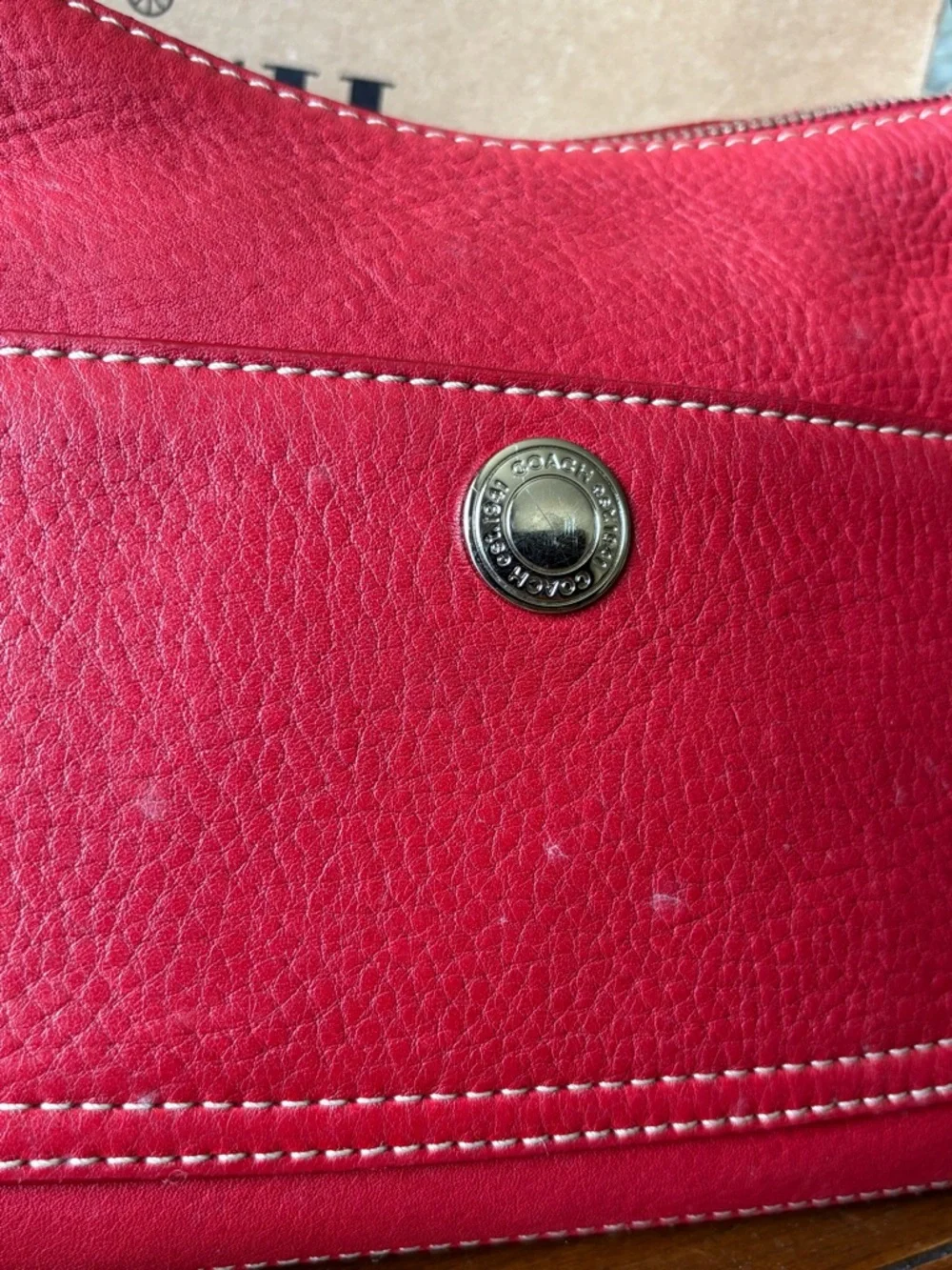 Vintage Coach Chelsea red leather bag - Picture 3 of 6